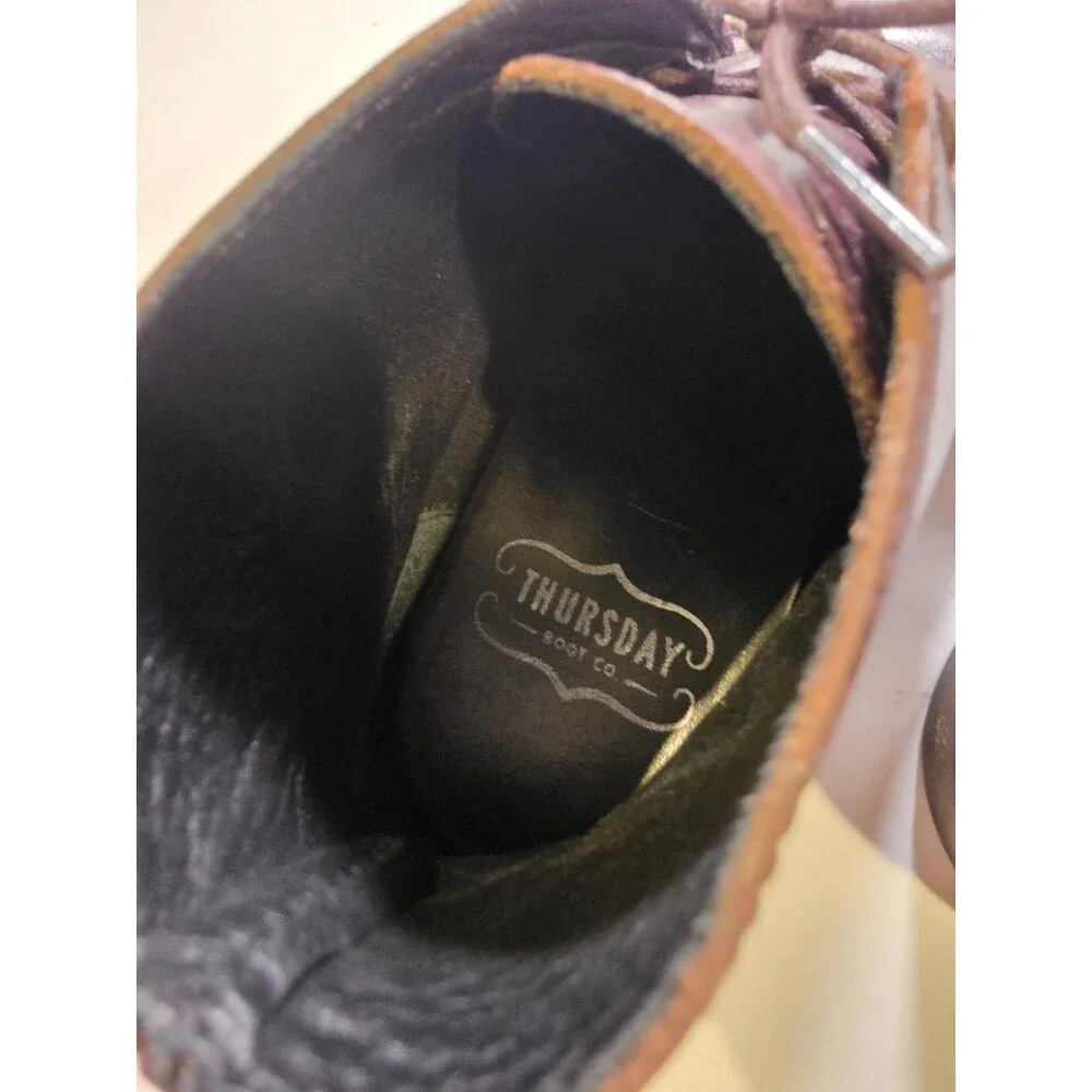 Thursday Boot Co Scout Mens 8 Brown Chrome Leather Chukka Boots Refreshed EUC